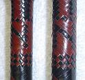 3.5 ft, 8 plait x 24 plait half plait handles with initials and year braided in E
